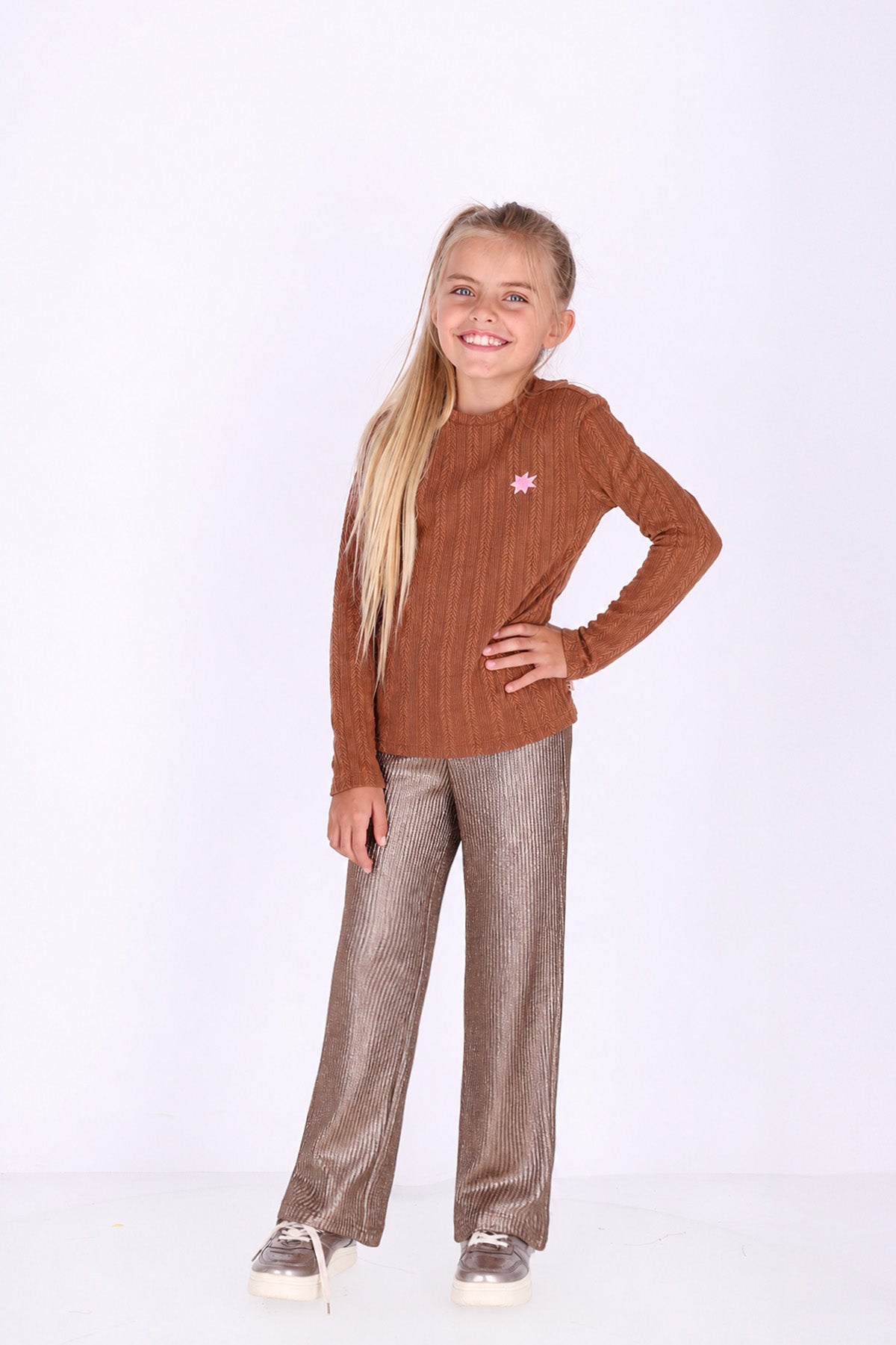 B.Nosy Talli Lange Mouwen Shirt Bruin