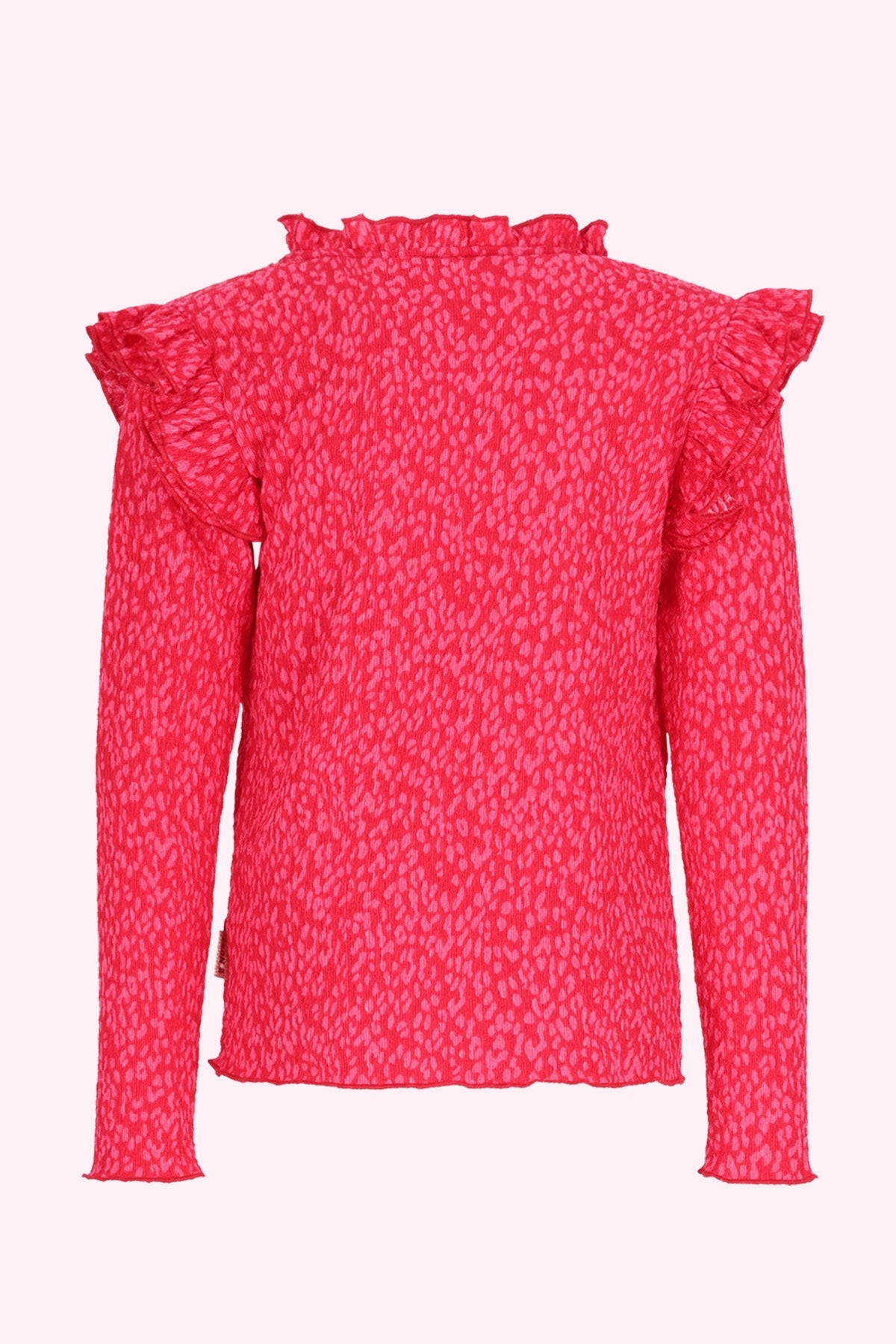 B.Nosy Tiff Lange Mouwen Shirt Roze Panterprint