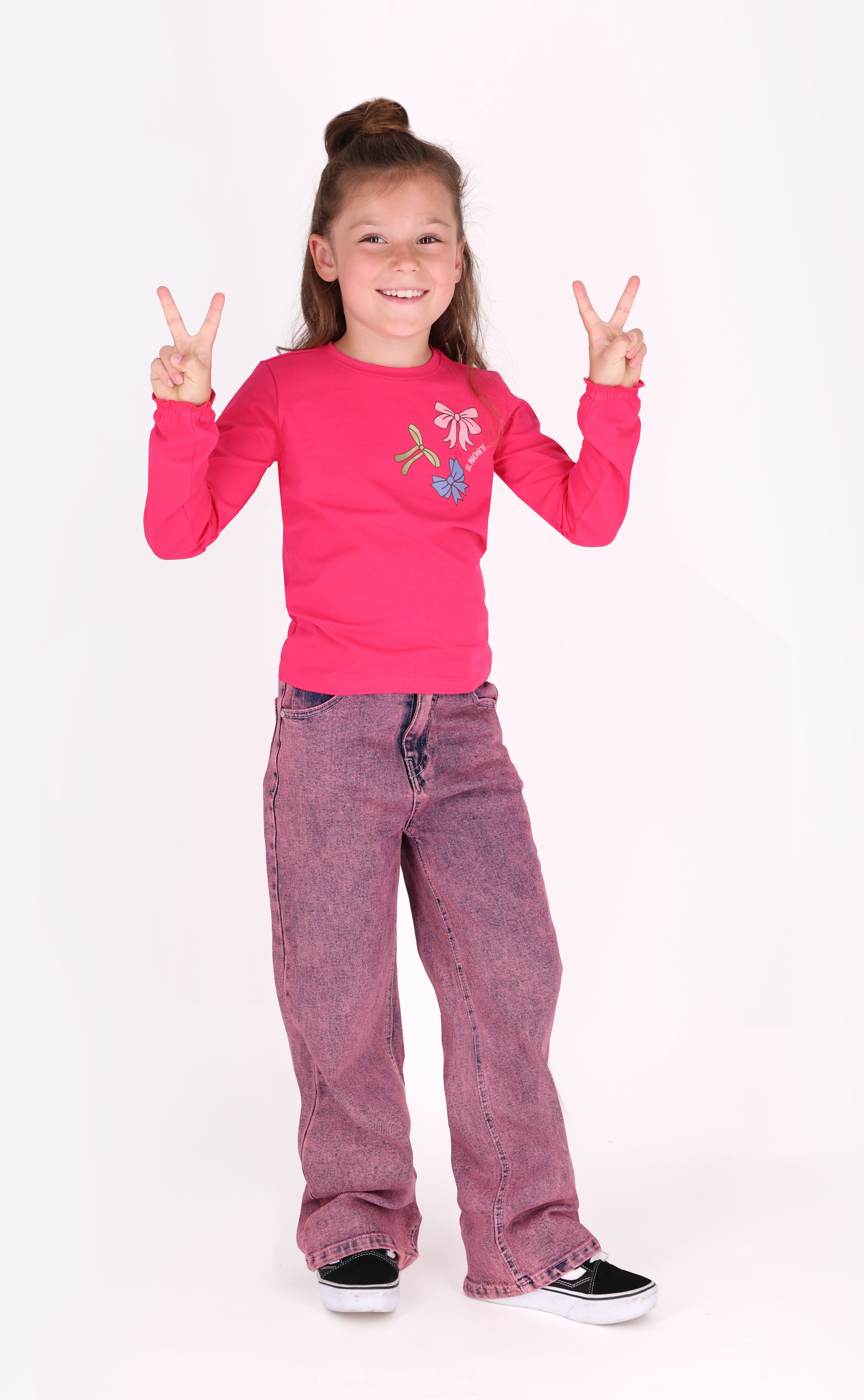 B.Nosy Tonia Lange Mouwen Shirt Roze