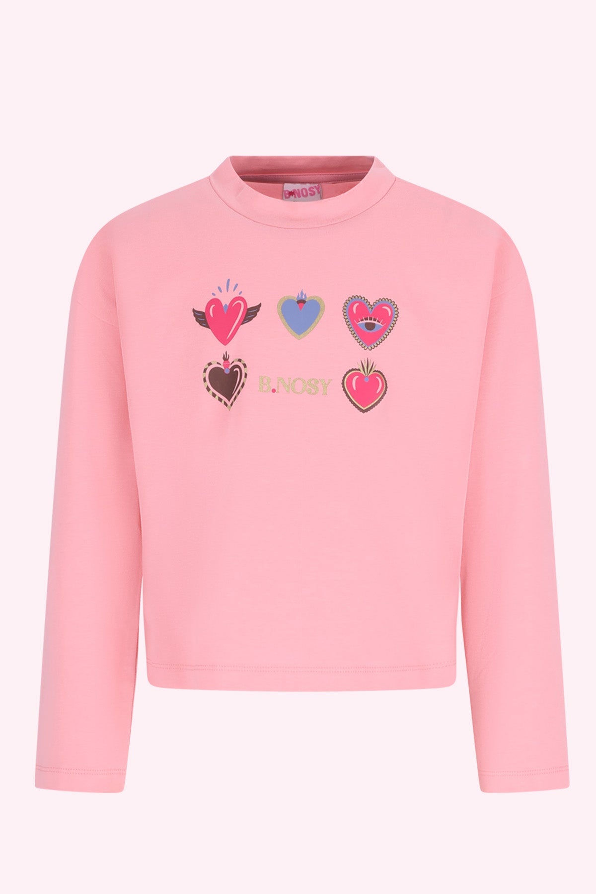 B.Nosy Tina Lange Mouwen Shirt Peony Pink