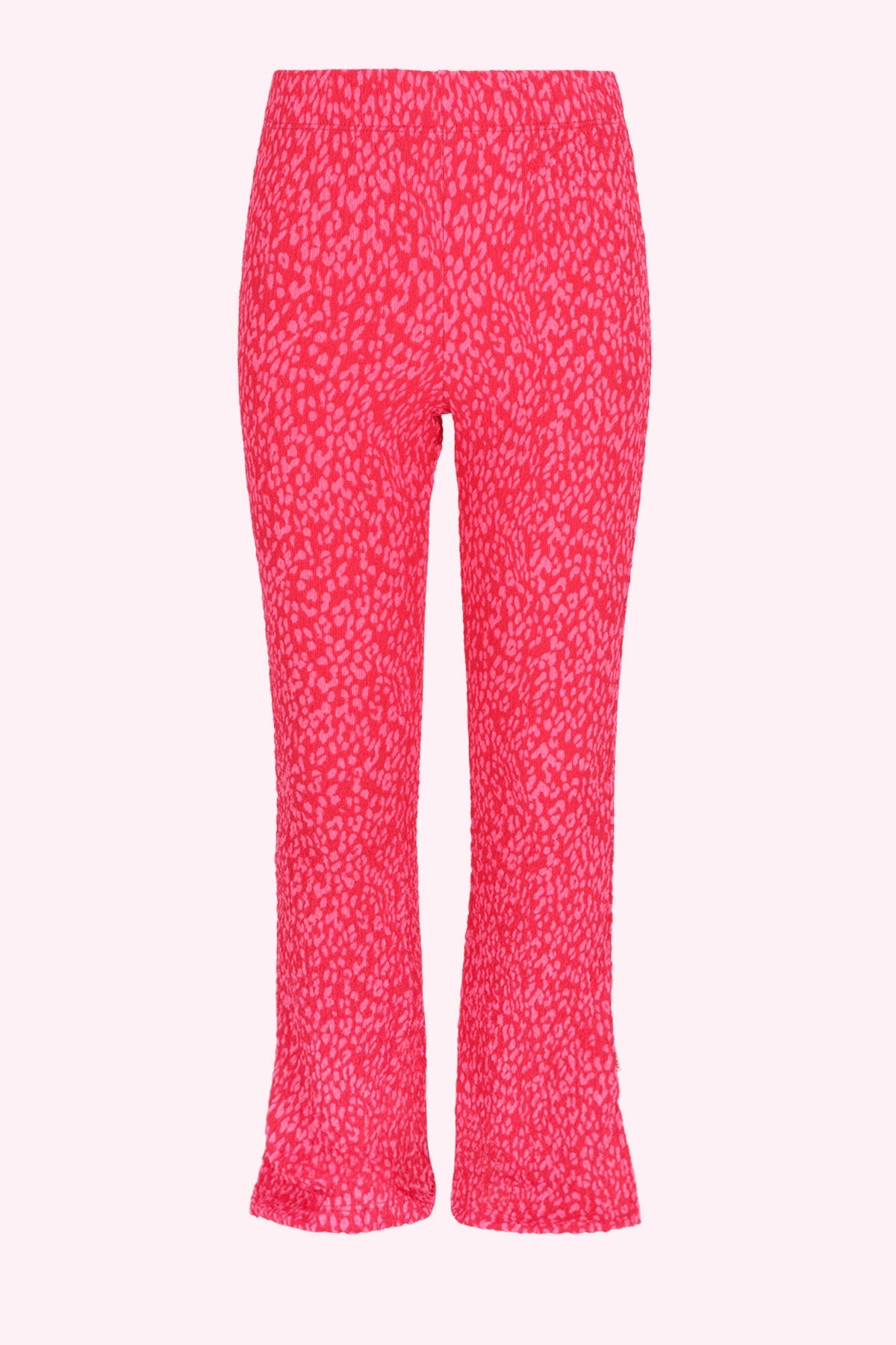 B.Nosy Pepper Uitlopende Broek Roze Panterprint