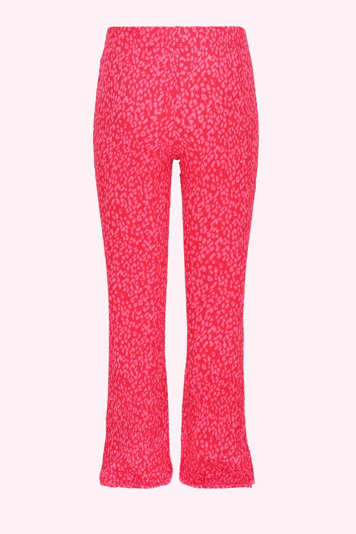 B.Nosy Pepper Uitlopende Broek Roze Panterprint