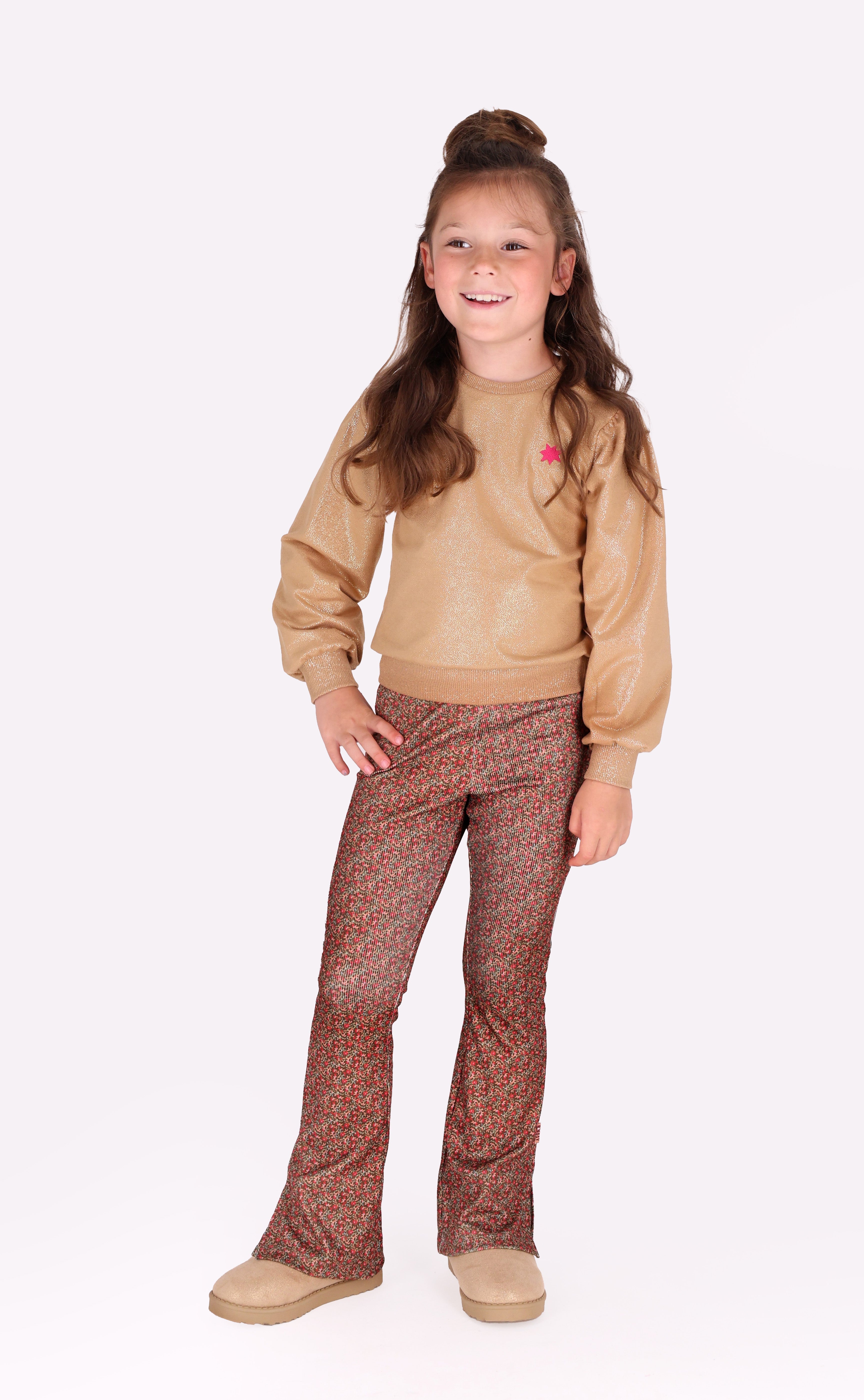 B.Nosy Priya Uitlopende Broek Bruin