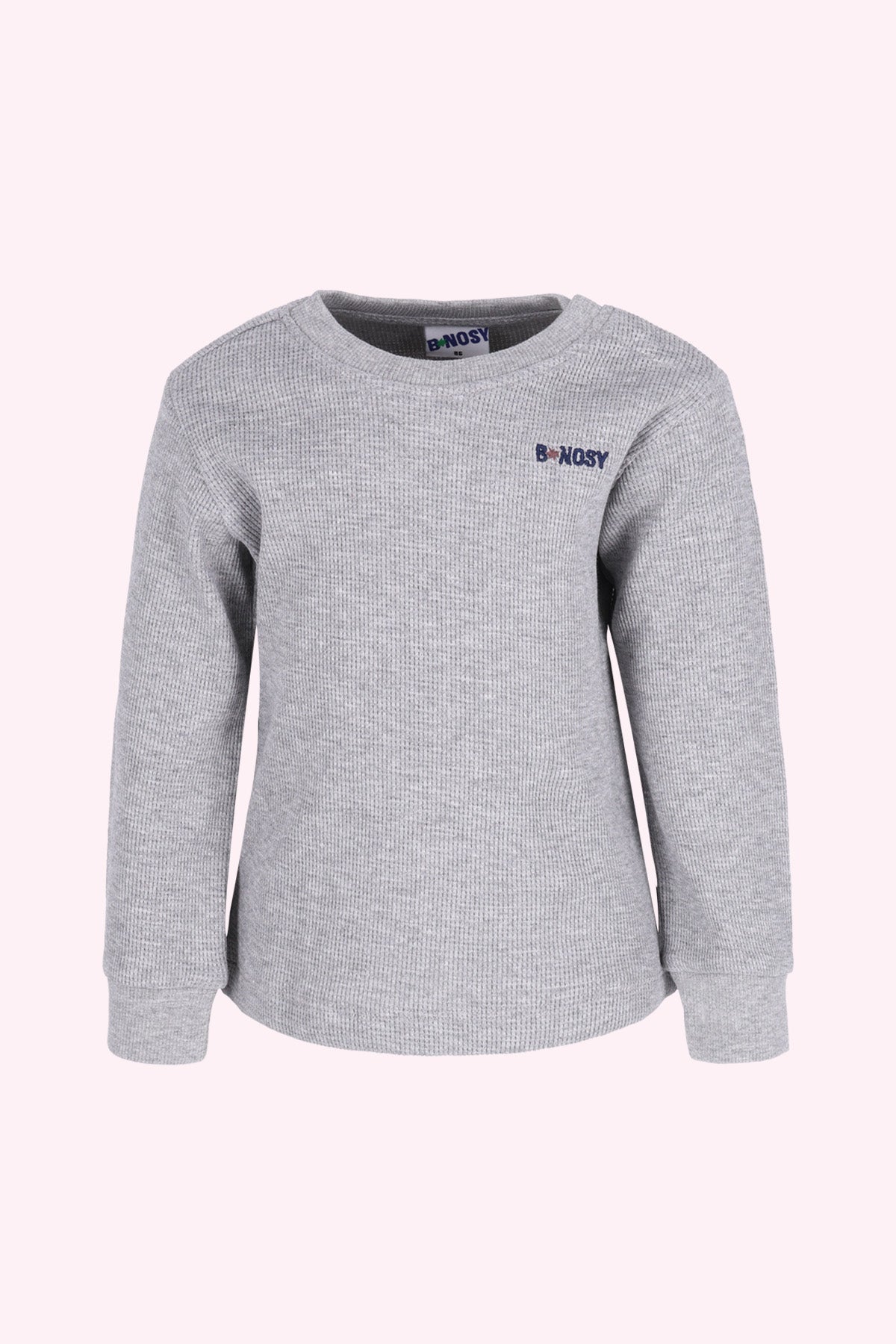 B.Nosy Mini Thomas Lange Mouwen Shirt Grijs melange