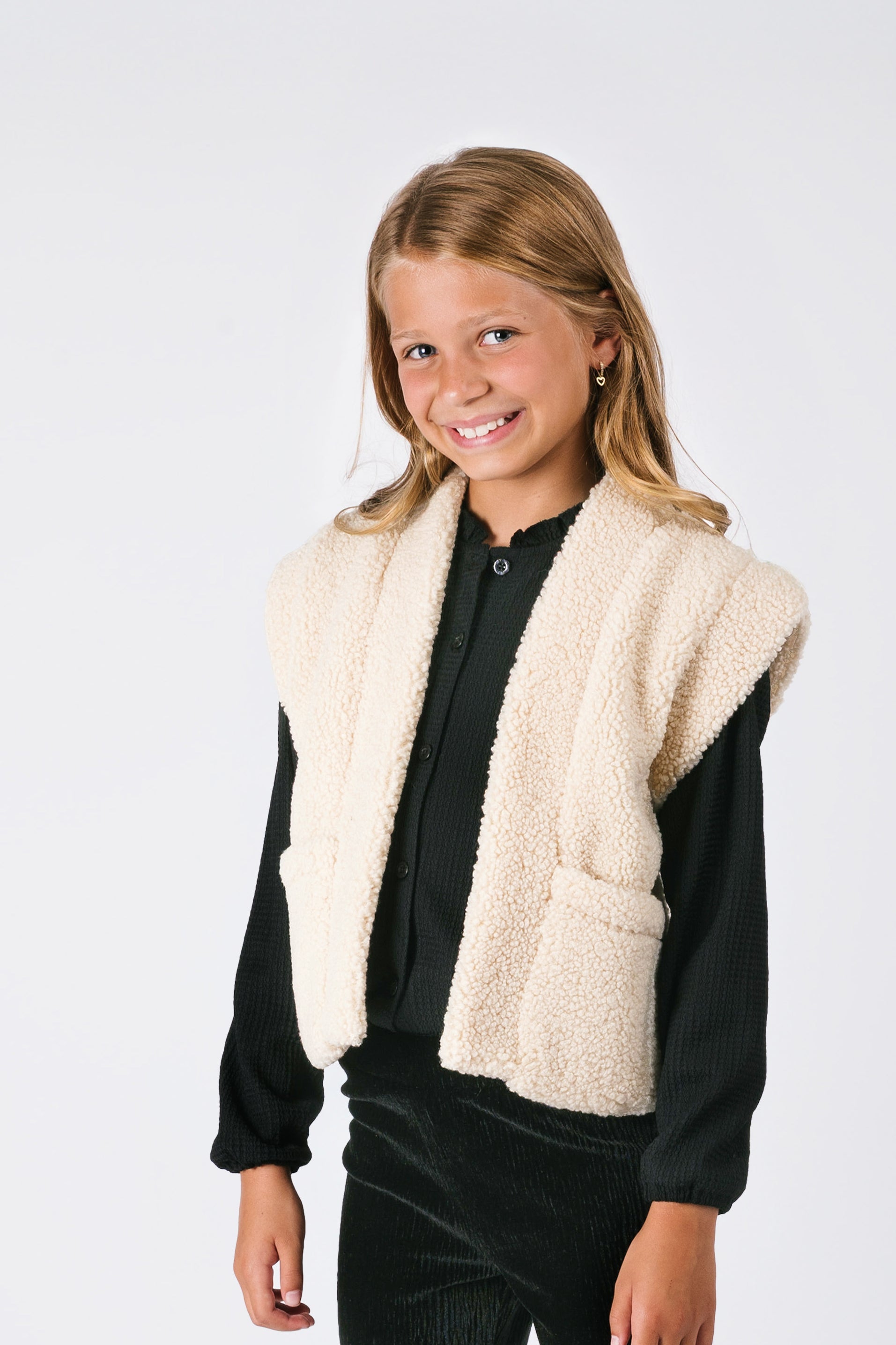 Georgie B.Nosy girls teddy gilet