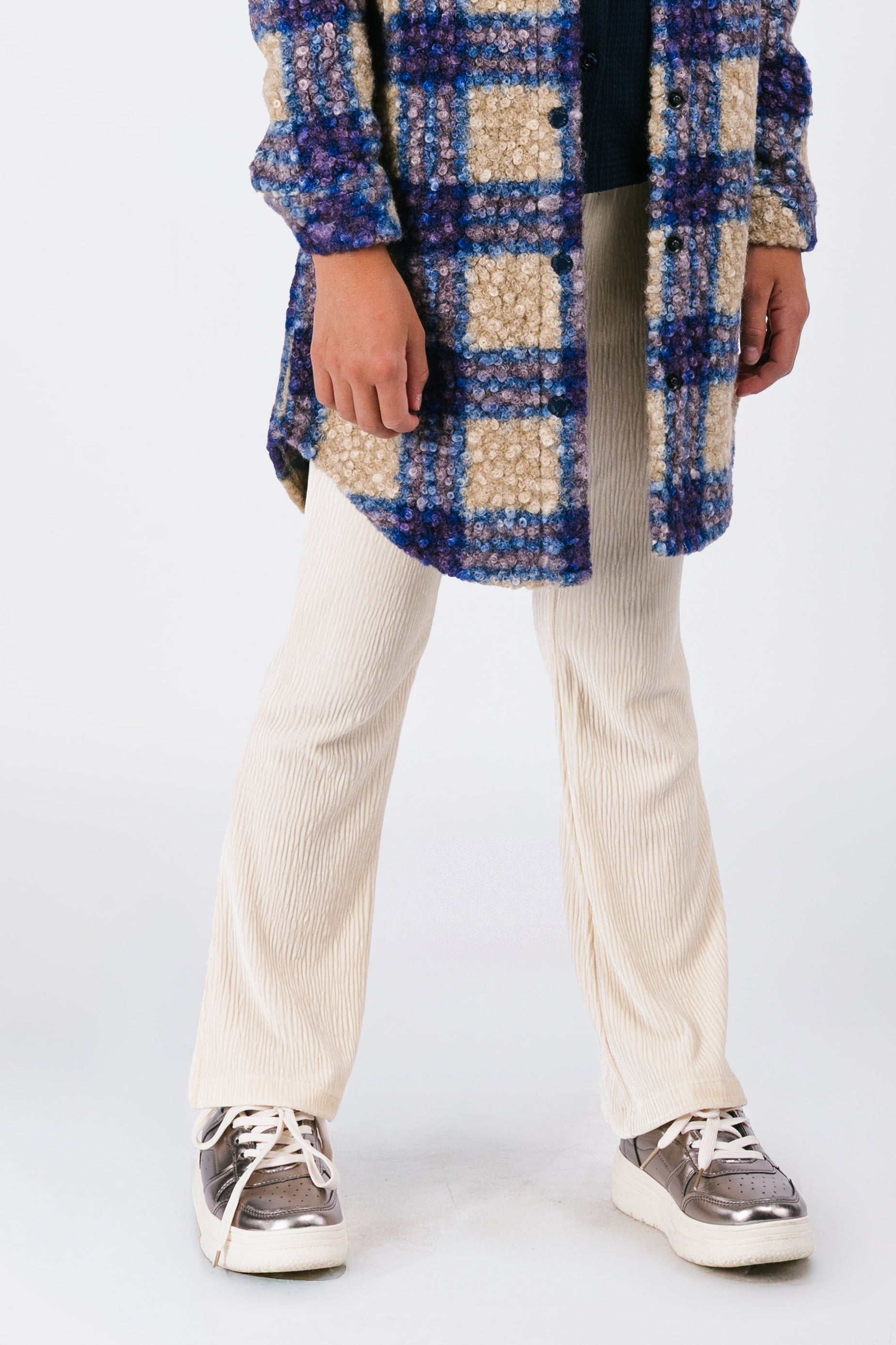 Puck B.Nosy flared pants Ecru