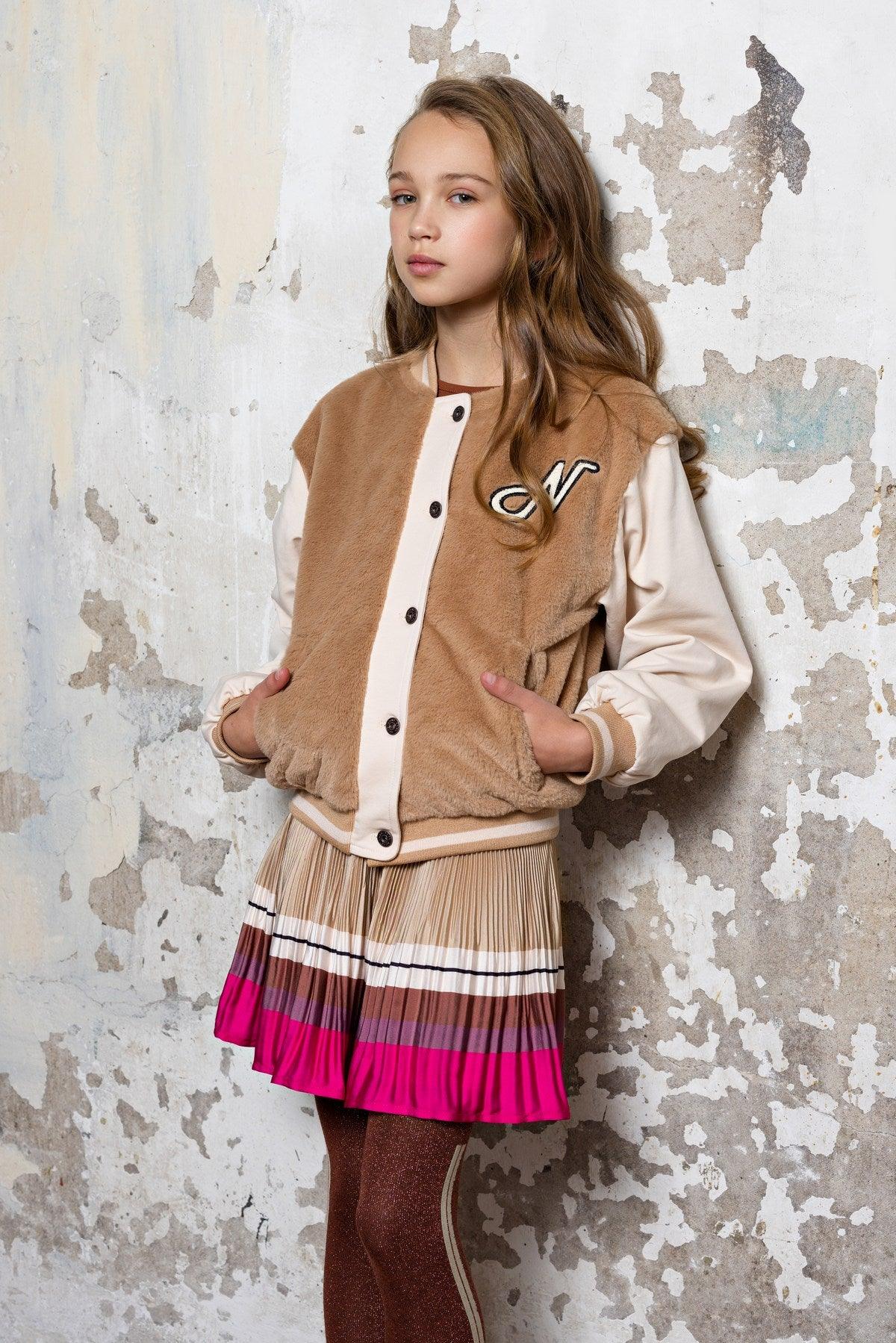 Arsy College Jasje met Bont - NoNo Kidswear