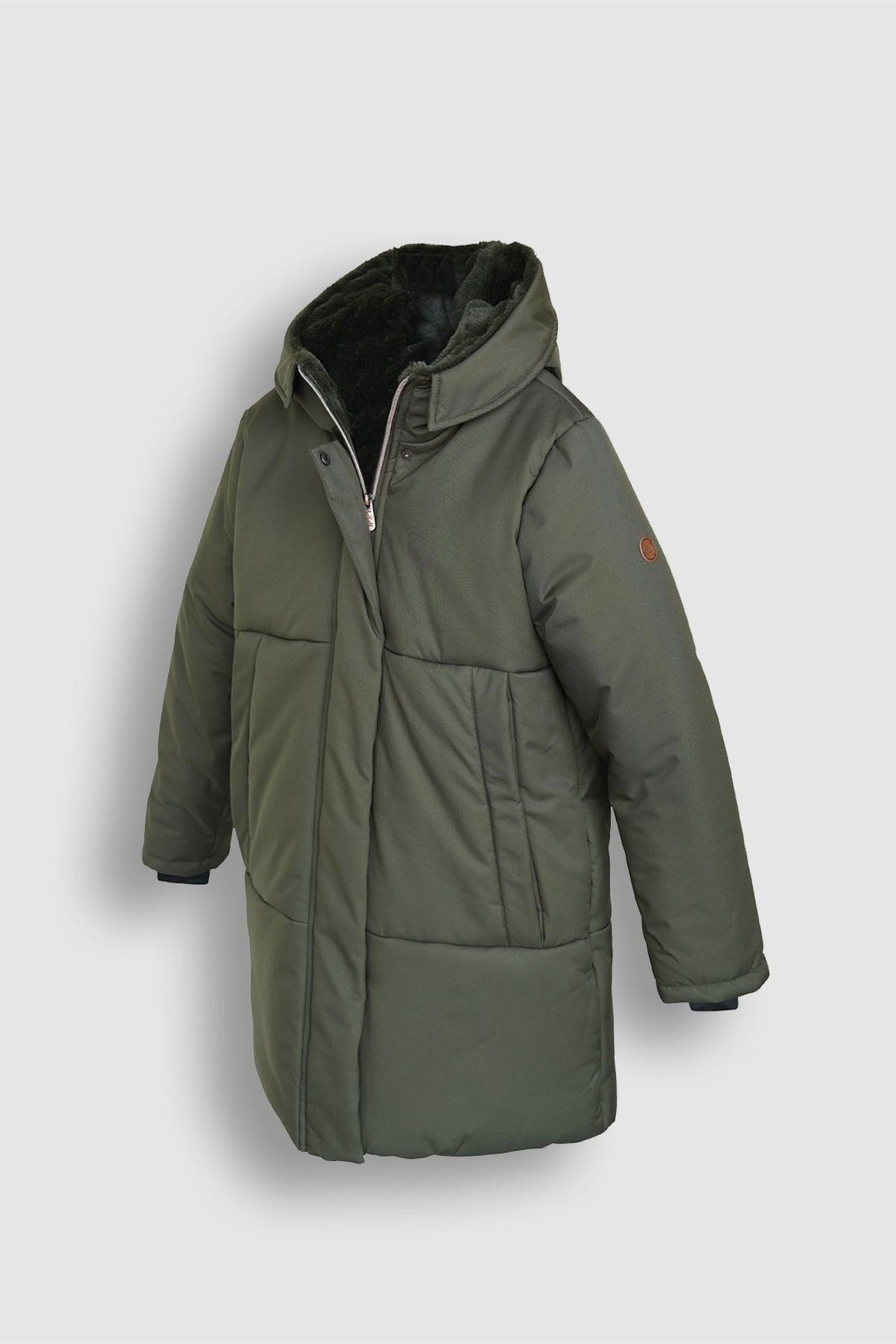 Belvina lange winterjas met capuchon - NoNo Kidswear
