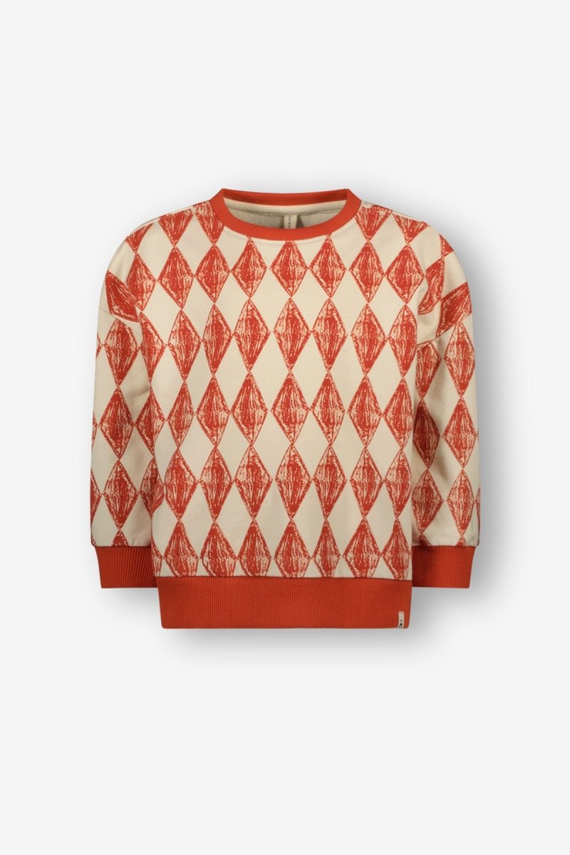 Bowe Sweater Rood Ruit - The New Chapter Store