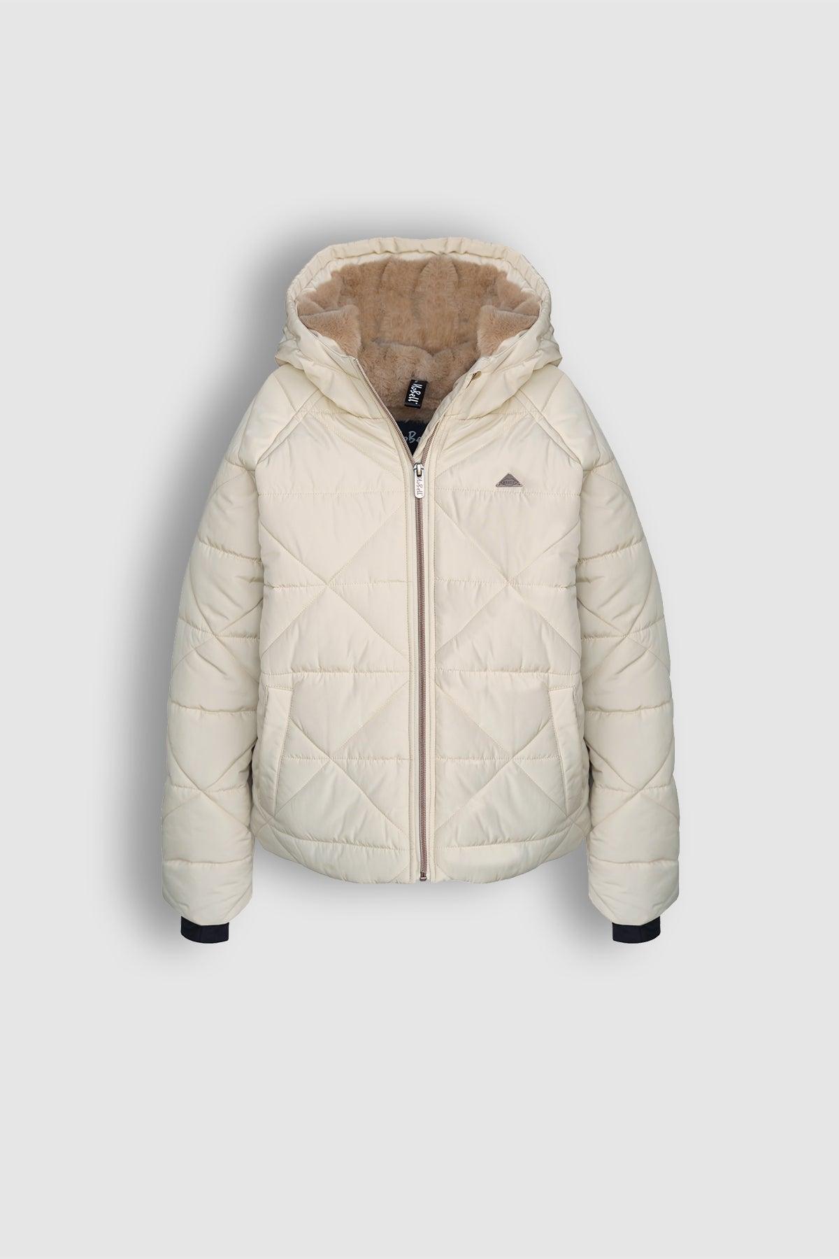 Buffer korte gestepte winterjas met capuchon - NoNo Kidswear