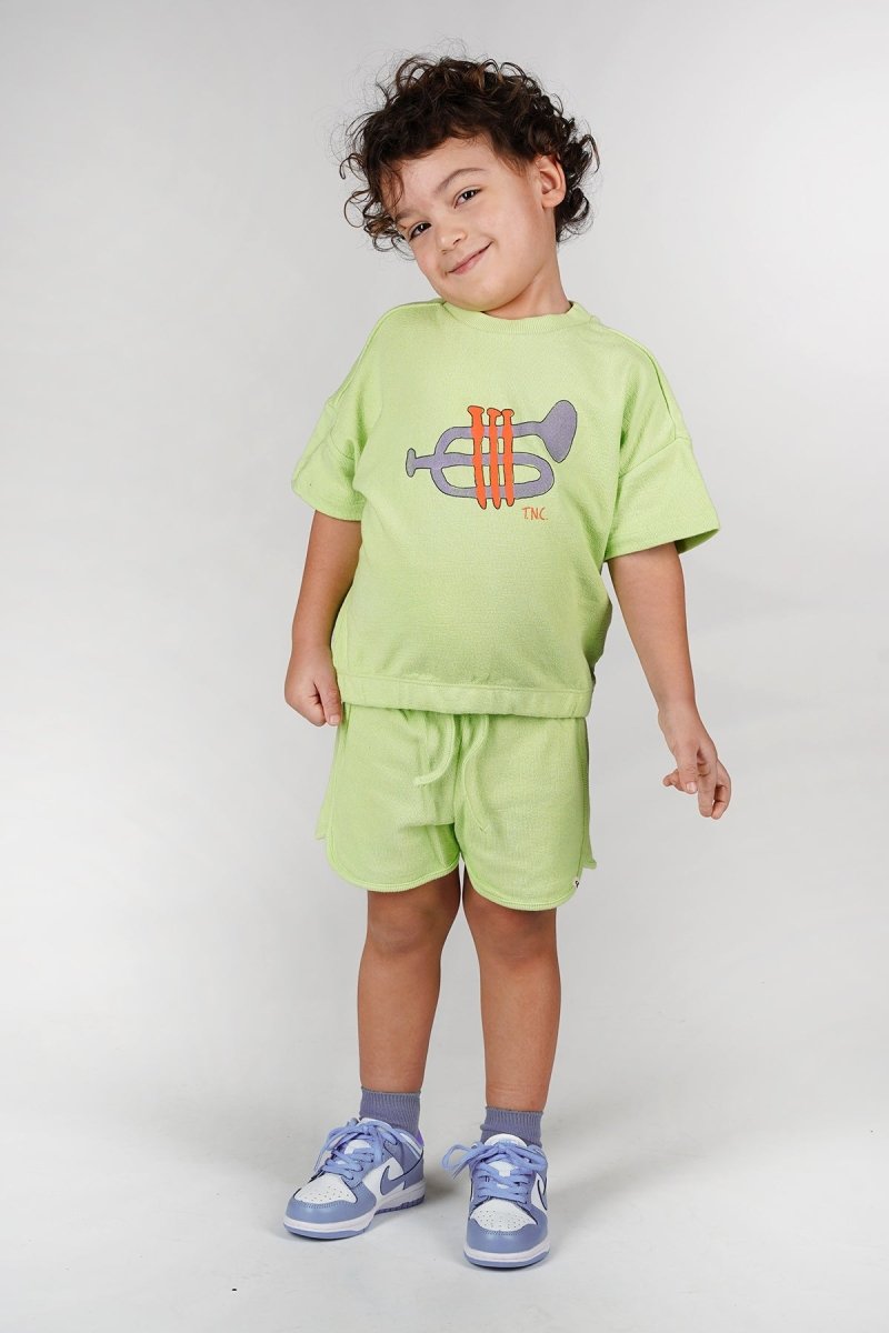 Cesar sweater licht groen Dancing - The New Chapter Store