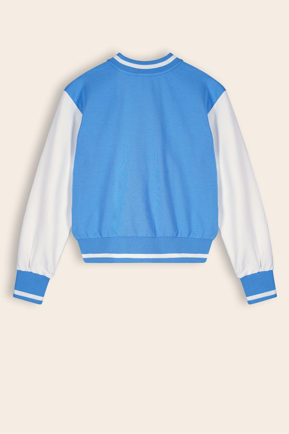 Darsy Sweat College Jasje Provence Blue - NoNo Kidswear