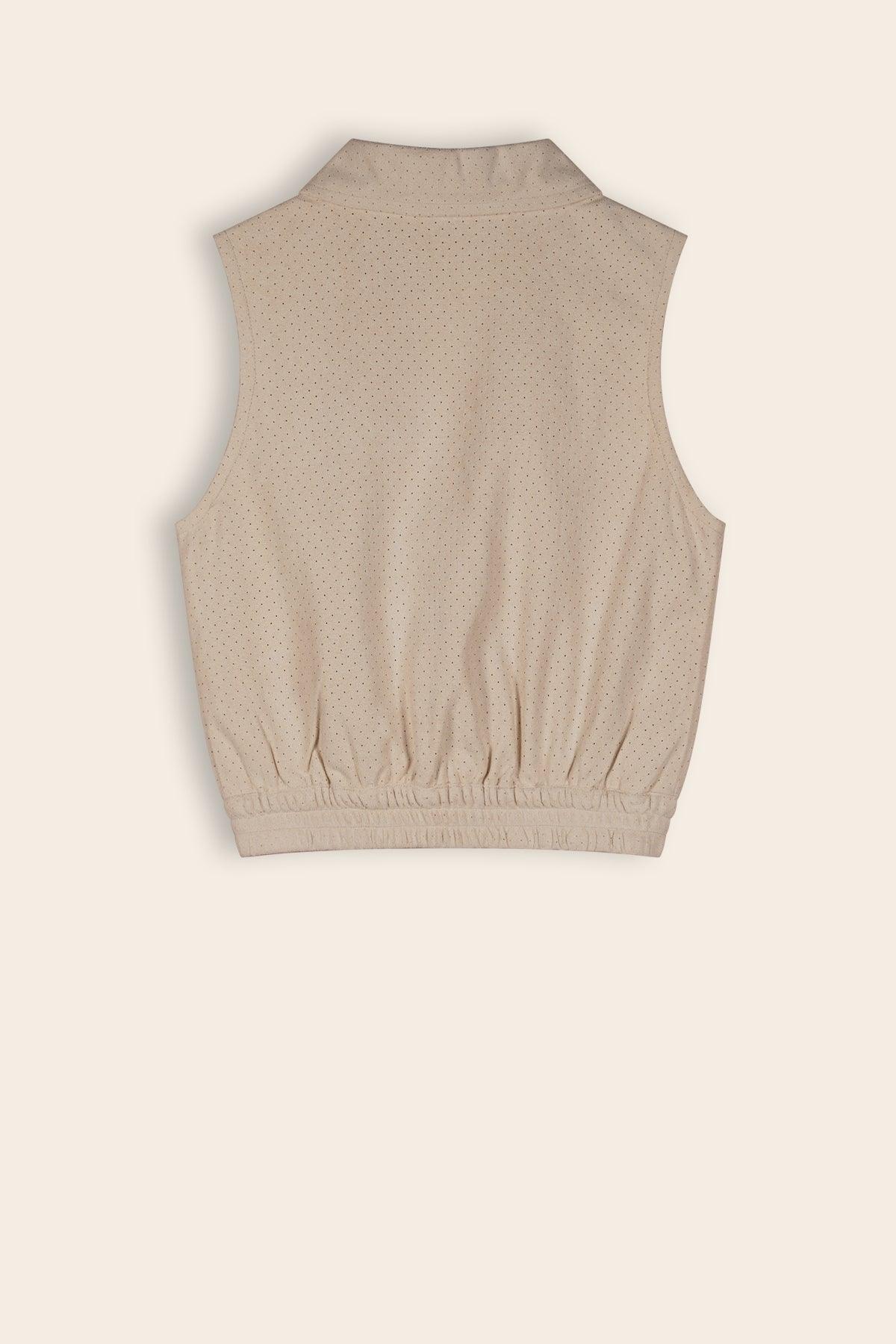 Dodhy Gilette Geperforeerd Suede Wit - NoNo Kidswear