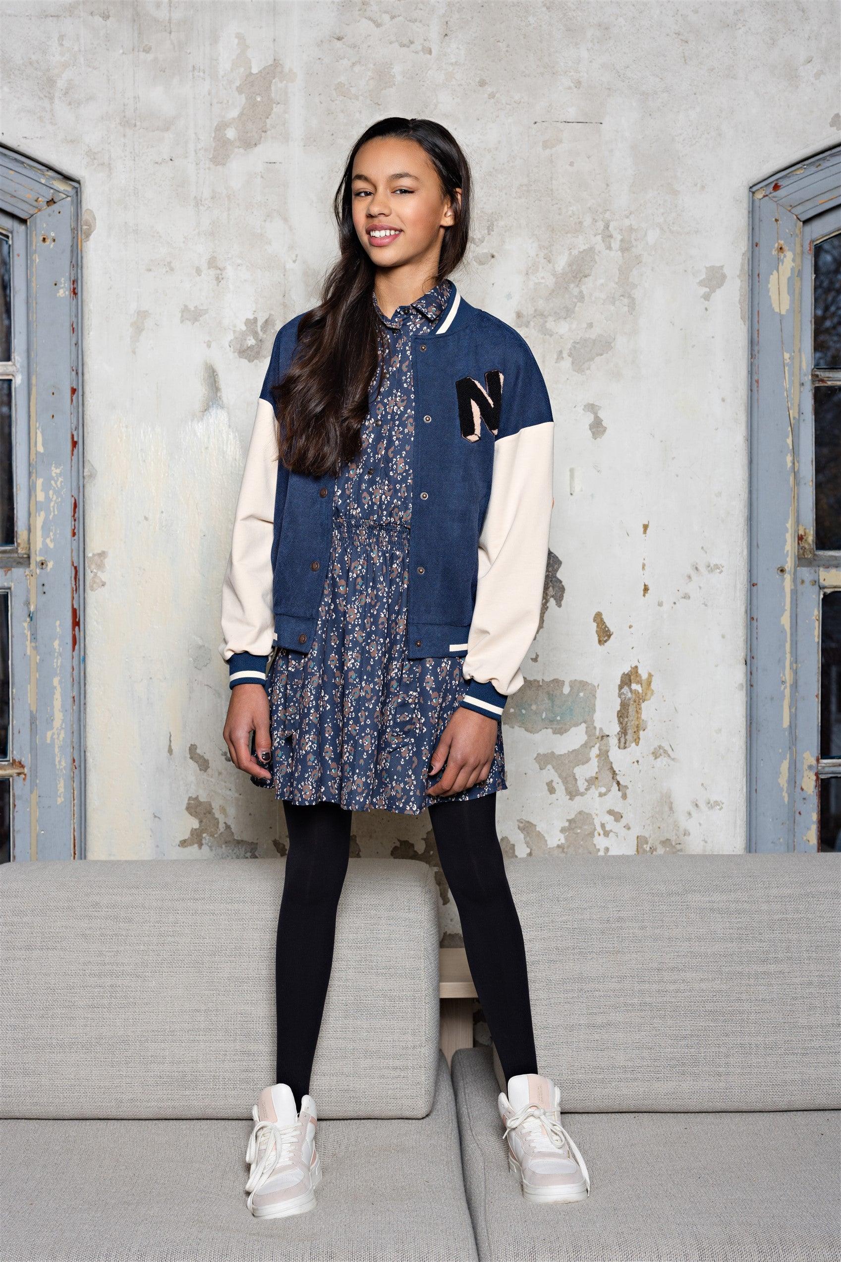 Maja Geprinte Blouse Jurk - NoNo Kidswear