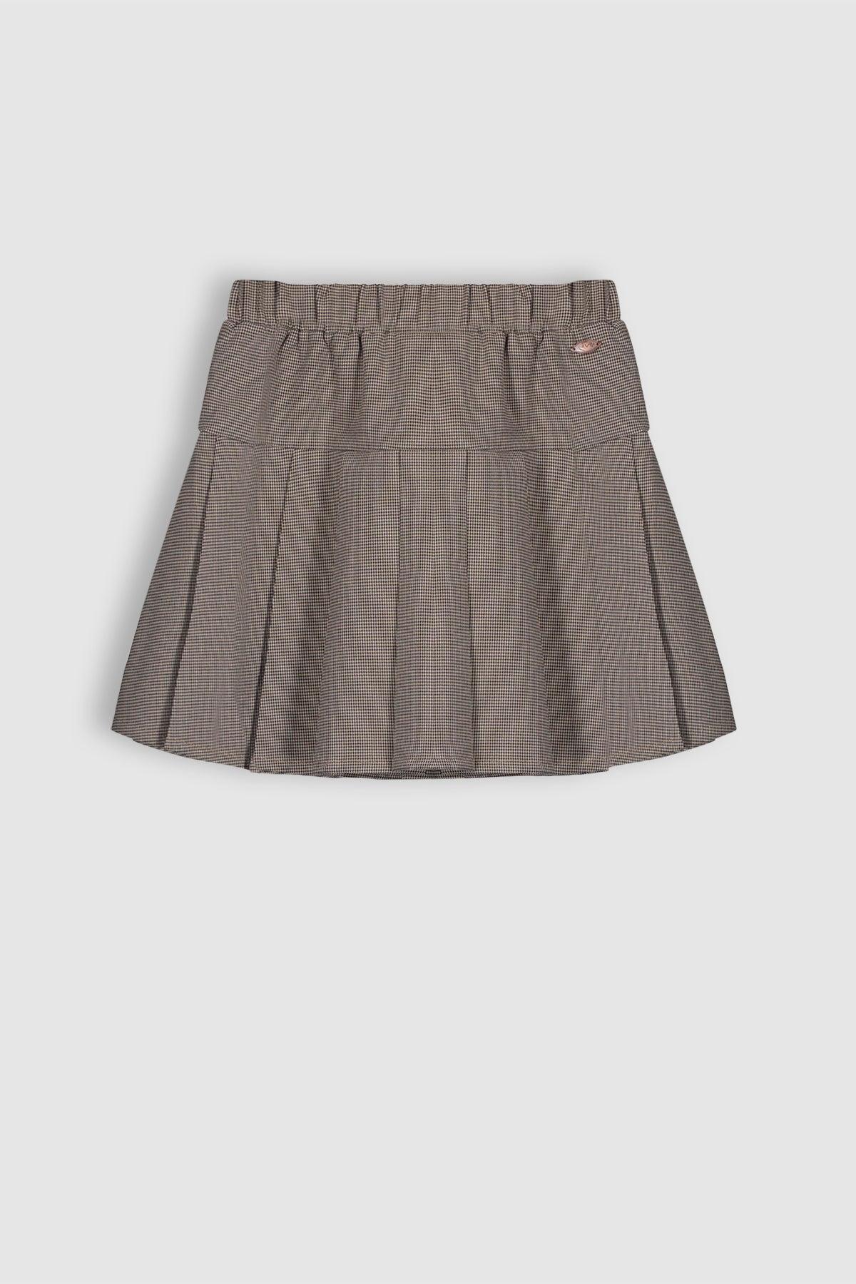 Nennis Geplooide Pied de Poule Rok - NoNo Kidswear
