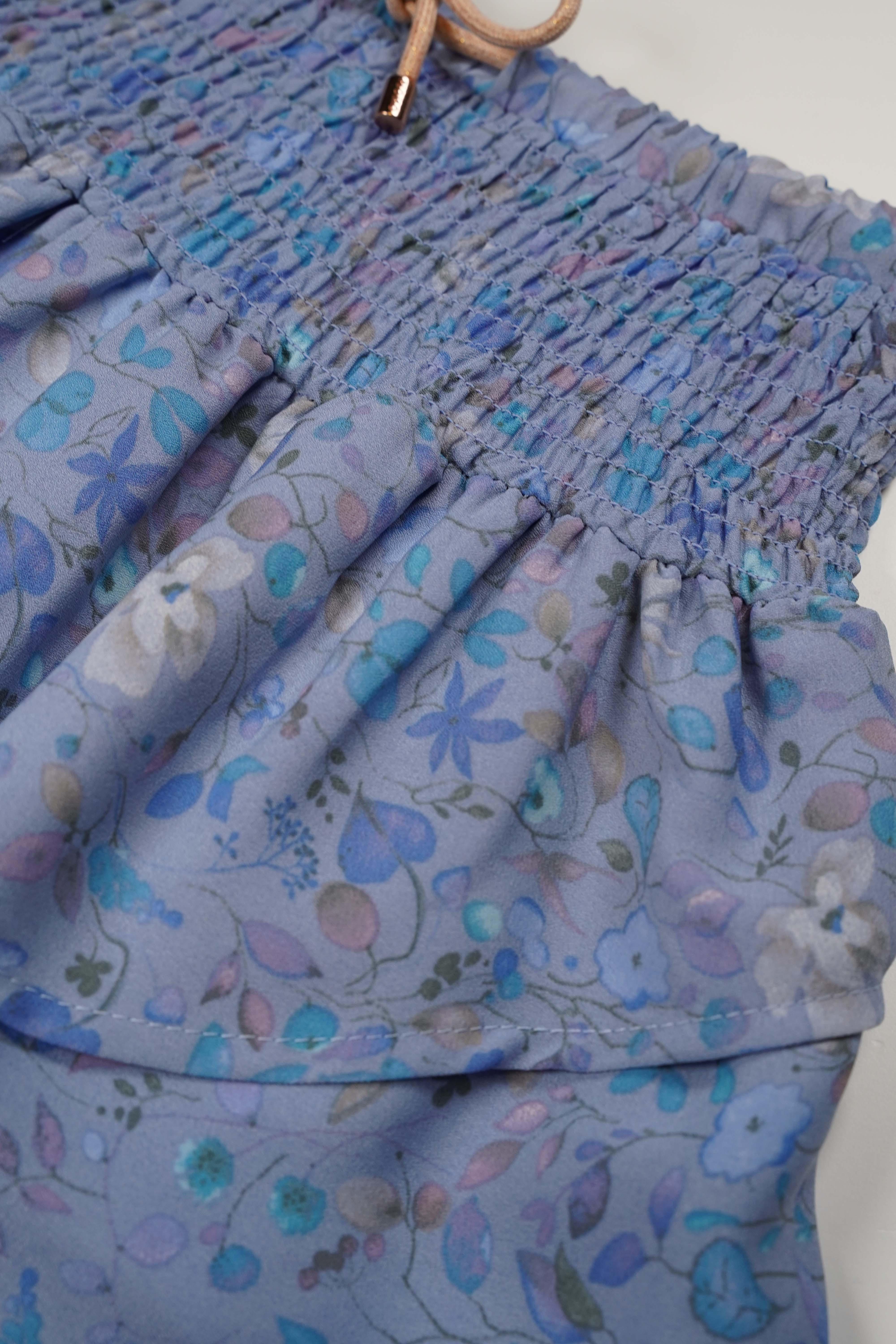 Noor Rok met Violet Print - NoNo Kidswear