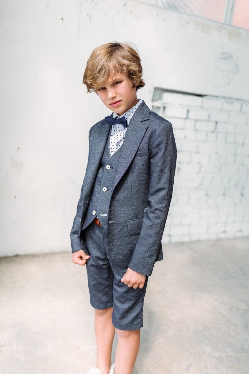 Oscar overhemd wit/blauw -Blouses - Red+Blu