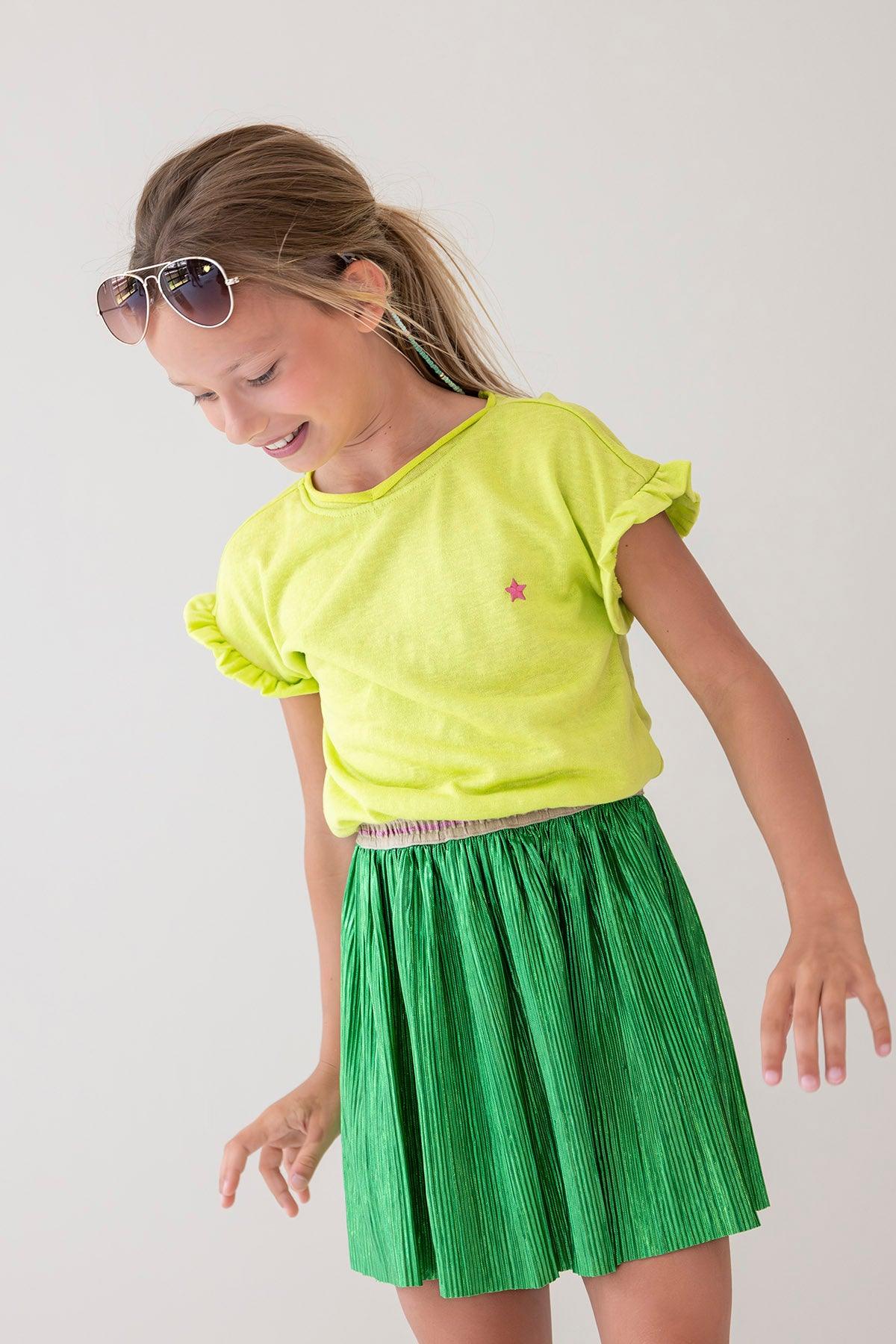 LikeFLO Skirt Vaiana Green Metallic - LikeFlo