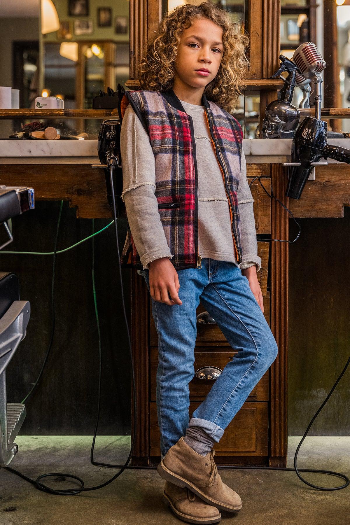 Charlie Ray Sweater Raw Heather Grey - LikeFlo