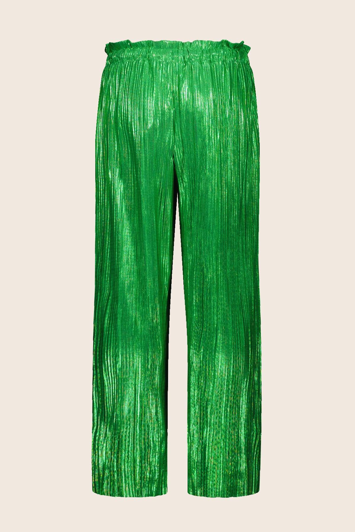 LikeFLO Trouser Paris Green Metallic - LikeFlo