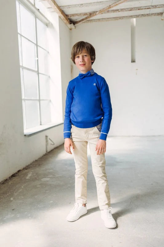 Red&Blu Wim sweater blauw